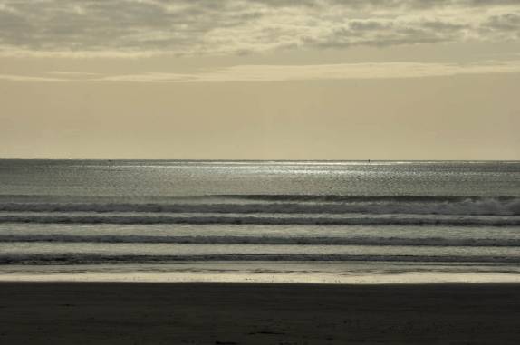Fim de tarde numa linda praia no Redwood National Park, no norte da Califórnia, nos Estados Unidos